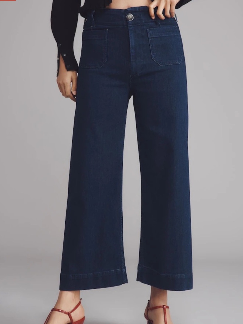 Anthropologie Maeve Colette Wide Leg Crop Size 30